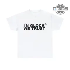 T-Shirt mit In-Glock-We-Trust-Aufdruck