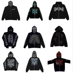 Y2K-Hoodie mit Reißverschluss