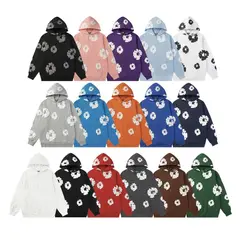 Frottee-Hoodie mit Puffdruck